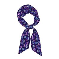 RVDO Cute Owl Scarf Long Silk Scarf Women's Headscarves Headbands Handbag Accessory 46.9X3.1 In