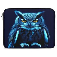 Blue Owl Laptop Sleeve Case 17inch, Shockproof Protective Case, 10-17 Inch Computer Sleeve, Water Re