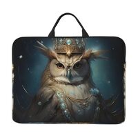 Laptop Case for Women Men 14 inch Dream Queen Owl Laptop Sleeve Shockproof Computer Bag Carrying Cas