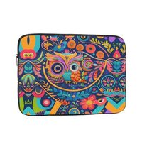 WZYWHJ Embroidered Owl Prints Shockproof Portable Laptop Sleeve Case 13 inch for Men and Women Busin