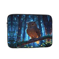 WZYWHJ Mysterious Owl Prints Shockproof Portable Laptop Sleeve Case 17 inch for Men and Women Busine