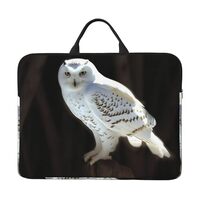 Laptop Case for Women Men 14 inch White Owl Laptop Sleeve Shockproof Computer Bag Carrying Case