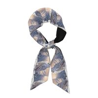 WZYWHJ White Owl Pattern Silk Scarf for Women 46.9 * 3.1 In Headband