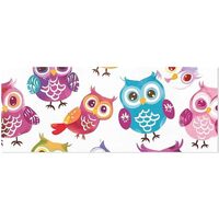 Colorful Owl Wrapping Paper 58x22.8 Inch Waterproof Holiday Gift Wrap Cute Christmas Thanksgiving Bi