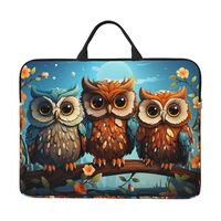 Laptop Case for Women Men 14 inch Owls on a Branch Laptop Sleeve Shockproof Computer Bag Carrying Ca