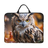 Laptop Case for Women Men 14 inch Wildlife Animal Owl Laptop Sleeve Shockproof Computer Bag Carrying