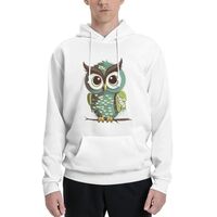 LKWSCGHM Men's Fleece Hoodie Sweatshirts Fall Pullover Hoodies Casual Sweaters Cartoon Green Cu