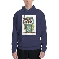 LKWSCGHM Men's Fleece Hoodie Sweatshirts Fall Pullover Hoodies Casual Sweaters Cartoon Green Cu