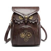 Women Medieval Shoulder Bag Creative Owl Crossbody PU Leather Messenger Coin Purse Shopping Phone Me