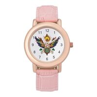 Tattoo Owl Women's Fashion Watch Custom Watch Easy Read for Women with Adjustable Strap