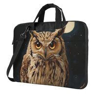 Laptop Case 15 inch Shockproof Carrying Case Late Night Owl Laptop Sleeve Computer Bag for Men Women