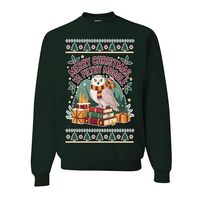 wild custom apparel Merry Christmas Ya Filthy Muggle Wizard Owl Ugly Funny Christmas Sweater Crewnec