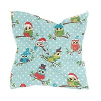 KOPIRIT Silk Scarf for Women Christmas Owls Print Head Hair Scarf Hair Wrap Bandana 23.6"