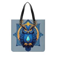 Stylish Tote Purses for Women, Soft Abstract Diamond Heart Deer Owl Art Leather Shoulder Bag, Handba