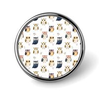 Cute Owls Print Pins for Backpack - Enamel Pins Cute Jacket Coat Hat Bags Badge Pin, Funny Novelty U