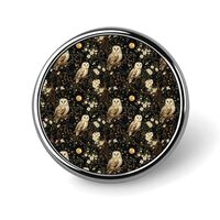 Moonlight Owl Print Pins for Backpack - Enamel Pins Cute Jacket Coat Hat Bags Badge Pin, Funny Novel