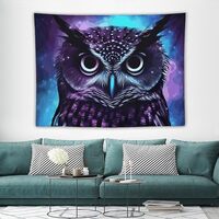 TKJMCSW Wall Tapestry 60"x80" Vintage Tapestry with Hanging Kits Aesthetic Poster Purple O