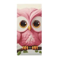 JTREHY A Pink Owl Towel Soft Lightweight Microfiber Towel Highly Absorbent Quick Drying Towels Male 