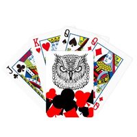 DIYthinker Big Eyes Owl Bird Animal Portrait Sketch Symbol Poker Playing Card Classic Game