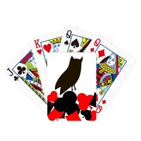 DIYthinker Black Owl Animal Portrayal Symbol Poker Playing Card Classic Game