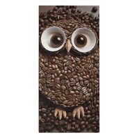 FekiLoot Coffee Bean Owl Towel Soft Comfortable Superfine Fiber Towels Lightweight Absorbent Quick D