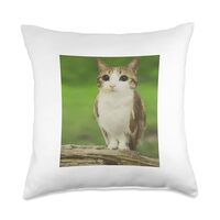 Meowl Cat Owl Funny Cursed Internet Trendy Meme Throw Pillow