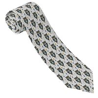 GVYGVY Ties for Men - Comfy Green Feather Owl Print Men's Neckties for Business Wedding Father&