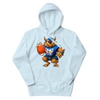 Rugby owl Hoodie Pullover Sky Blue
