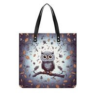 Owl Tree Branches Tote Bag for Women Lightweight Stylish Shoulder Bag Casual Utility Handbags Leathe