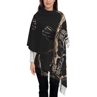 WZYCWB Late Night Owl Printed long tassel scarf, perfect as a warm scarf for Christmas Mother's