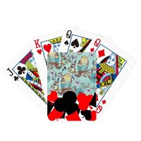 DIYthinker Blue Flower Owl Protect Animal Pet Lover Symbol Poker Playing Card Classic Game