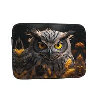 Yellow Eyed Owl Laptop Case Sleeve 15 inch, Shockproof Protective Notebook Case Travel Laptop Bag Br