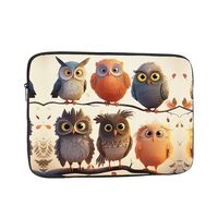 Owls Birds Laptop Case Sleeve 13 inch, Shockproof Protective Notebook Case Travel Laptop Bag Briefca