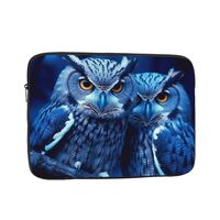 Blue Owl Laptop Case Sleeve 17 inch, Shockproof Protective Notebook Case Travel Laptop Bag Briefcase