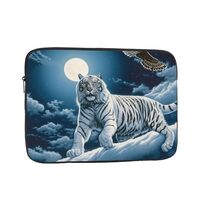 White Tiger Black Owl Laptop Case Sleeve 17 inch, Shockproof Protective Notebook Case Travel Laptop 