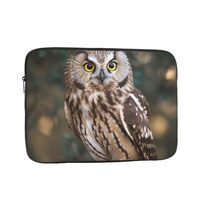 Wildlife Animal Owl Laptop Case Sleeve 17 inch, Shockproof Protective Notebook Case Travel Laptop Ba