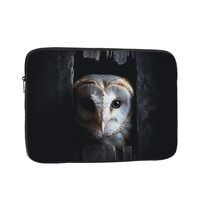 Owl Face Laptop Case Sleeve 15 inch, Shockproof Protective Notebook Case Travel Laptop Bag Briefcase