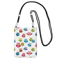 VAFZASC Lightweight Small Crossbody Bags Cell Phone Purses Cute Owl Funny Owl Pattern, Travel Pouch 