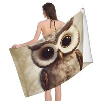 LKVNSWERT Cute Owl Bath Towel Super Soft Absorbent Bathroom Shower Towels Microfiber Beach Towels fo