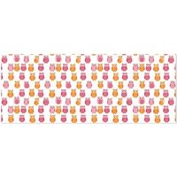susiyo Pink and Orange Owls Gift Wrapping Paper Perfect for Wedding, Baby Shower, Valentine's D