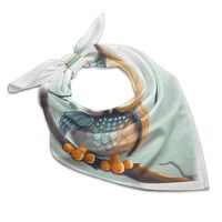 Satin Square Scarf for Women 18 Inch Soft Silk like Scarves Elegant Lightweight Cute Owl Bandanas Fa