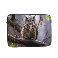 Owl on a Branch Laptop Case Sleeve 10 inch, Shockproof Protective Notebook Case Travel Laptop Bag Br