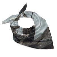 Satin Square Scarf for Women 18 Inch Soft Silk like Scarves Elegant Lightweight Owl on Telephone Pol