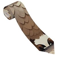 MCJDFWNMKM Ties for Men Classic Silk Tie Cute Owl Necktie with Cufflinks for Weddings Business Dance