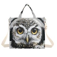 ZRYSMY Owl Headphone Tote Bag for Women - Large Cool Corduroy Crossbody Bags for Daily Use Travel S