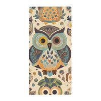 VIDI Super Soft Bath Towel Quick Dry Super Absorbent Light Weight Color Owl Pattern Towels for Gym S