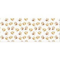 OTVEE Night Owl Pattern with Stars and Moon Design Birthday Wrapping Paper Roll, Mini Roll Gift Wrap