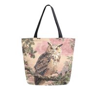 zylymx Beautiful Owl Women's Tote Bag Canvas Shoulder Bag for Women Handbag for Work Travel