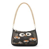 Owl Mother and Little Owl Aesthetic Shoulder Bag for Women Classic Purse Hobo Totes Chain Strap Zipp