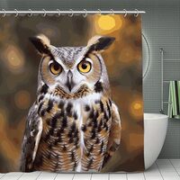 JTREHY Owl Birds Shower Curtain Heavy Duty Waterproof Shower Curtain Elegant Modern Farmhouse Countr
